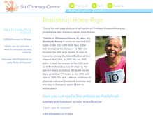 Tablet Screenshot of pratishruti.srichinmoycentre.org