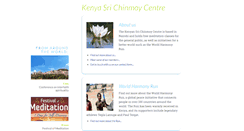 Desktop Screenshot of ke.srichinmoycentre.org