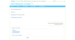 Desktop Screenshot of priyadarshan.srichinmoycentre.org