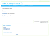 Tablet Screenshot of priyadarshan.srichinmoycentre.org